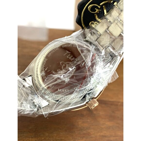 GV2 by Gevril Women's Watch 12423B Swiss Quartz Mother of Pearl Dial Two Tone - Picture 6 of 13